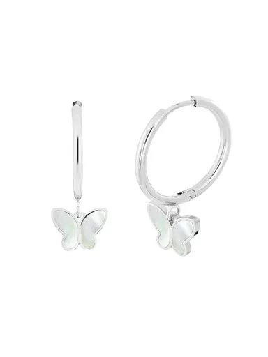 Preciosa Cercei cu sidef Fluturași Mother of Pearl Butterfly 7493 01