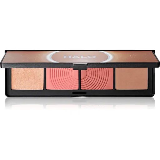 Smashbox Halo Sculpt + Glow Face Palette paletă cu iluminatoare și farduri de obraz culoare Back to Cali 15,7 g