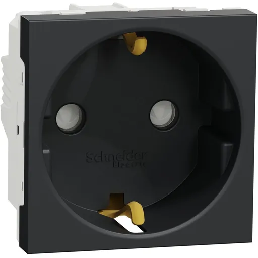 Priza 2P+E 16A cu obturatoare 2M Schneider Noua Unica NU303754, antracit