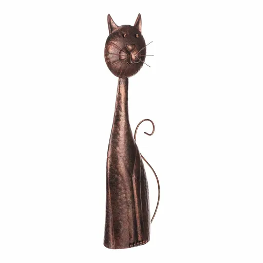 Decorațiune de grădină din metal Cat cupru , 22 x61 x 11 cm