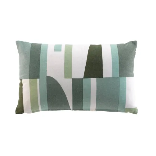 Pernă dreptunghiulară cu imprimeu geometric