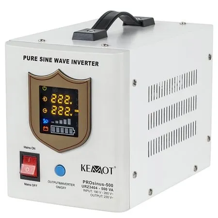 UPS centrale termice KEMOT PROsinus-500 URZ3404, 500VA / 300W, borne externe, unda sinusoida pura