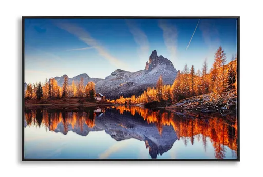 Tablou decorativ Print C/Lake Frame, Mauro Ferretti, 60x90 cm, canvas/lemn de pin/plastic, multicolor