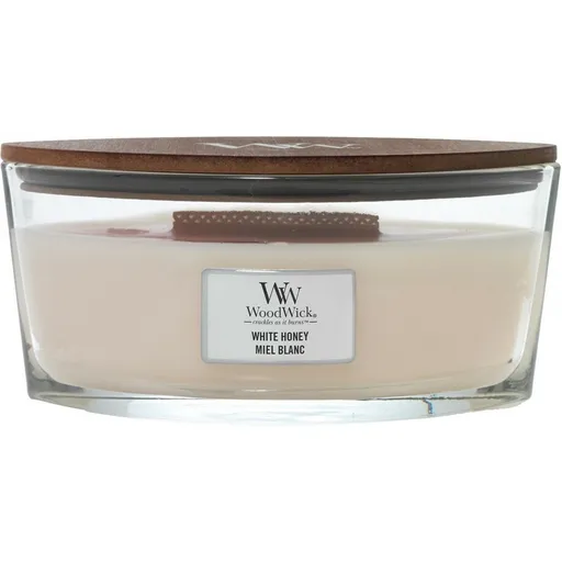 Lumânare parfumată WoodWick White Honey, 453 g