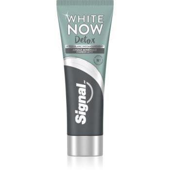 Signal White Now Detox Charcoal pasta de dinti pentru albire cu cărbune activ 75 ml