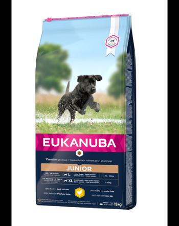 EUKANUBA Developing Junior Large Breed hrana uscata caini juniori talie mare, bogat in pui 15kg