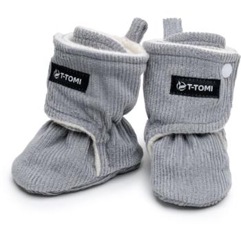 T-TOMI Booties Grey botoșei pentru copii 6-9 months Warm 1 pereche