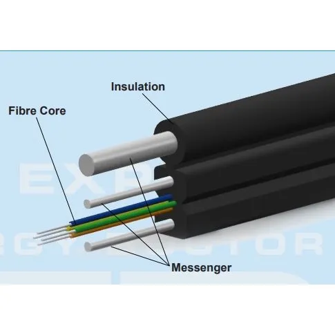 Fibra Optica FTTH 700N 4 fire, de exterior, cu sufa, tambur 1000ml, TED Wire Expert TED007087