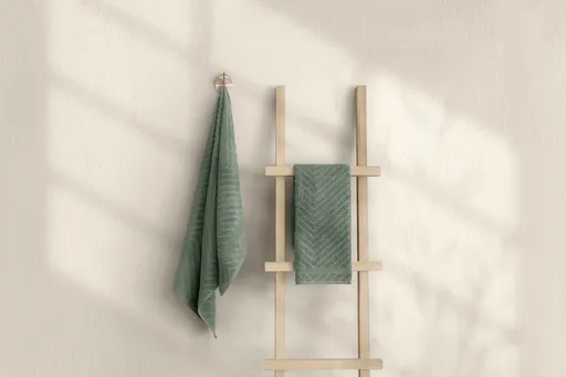 Set prosoape de baie, L'essentiel Maison, 1026A-071-2, Verde