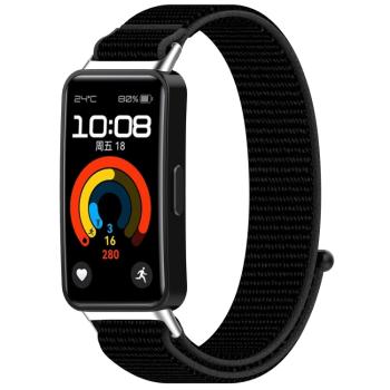 NYLON Vymeniteľný remienok pre Huawei Band 10 / Band 9 / Band 8 čierny