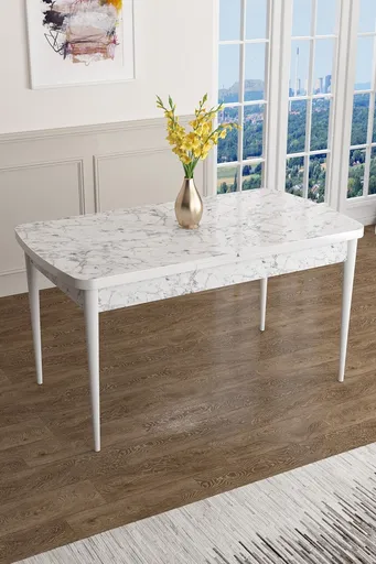 Masa, Hanah Home, Han, 114x78x70 cm, Alb