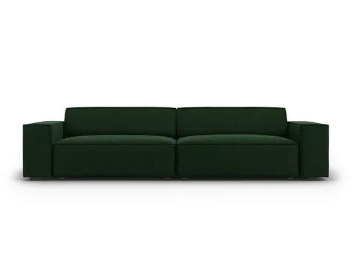 Canapea 3 locuri, Jodie, Micadoni Home, BL, 204x102x70 cm, catifea, verde bottle