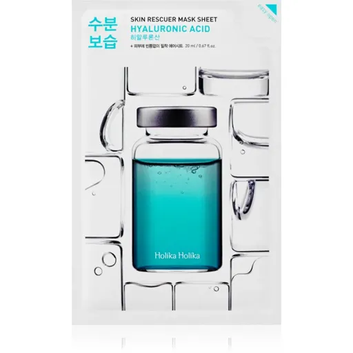 Holika Holika Skin Rescuer Hyaluronic Acid mască textilă hidratantă cu acid hialuronic 20 ml