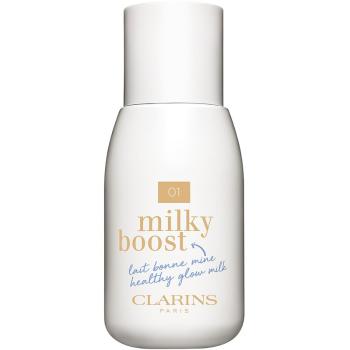 Clarins Milky Boost lotiune nuantatoare pentru uniformizarea nuantei tenului culoare 01 Milky Cream 50 ml