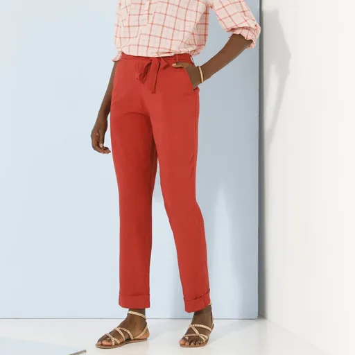 Pantaloni flirty 7/8 cu curea