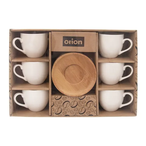 Set de cești și farfurii WHITELINE