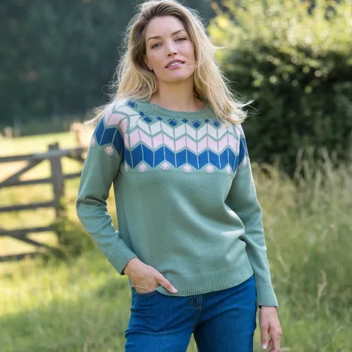 Pulover cu model jacquard