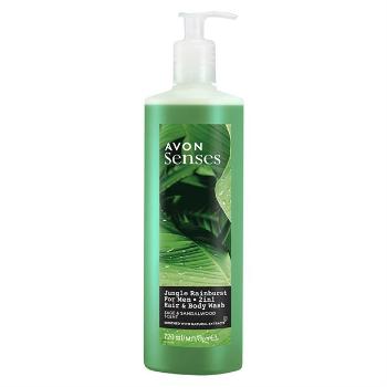 Avon Gel de duș pentru corp și păr cu parfum de salvie și lemn de santal (Hair & Body Wash) 720 ml