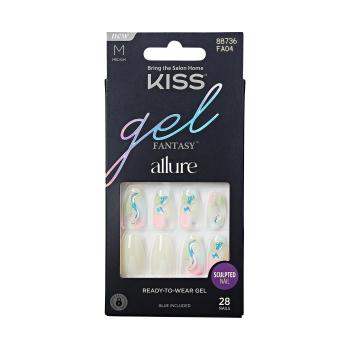 KISS Unghii cu gel Gel Fantasy Allure - Band of Color 28 buc