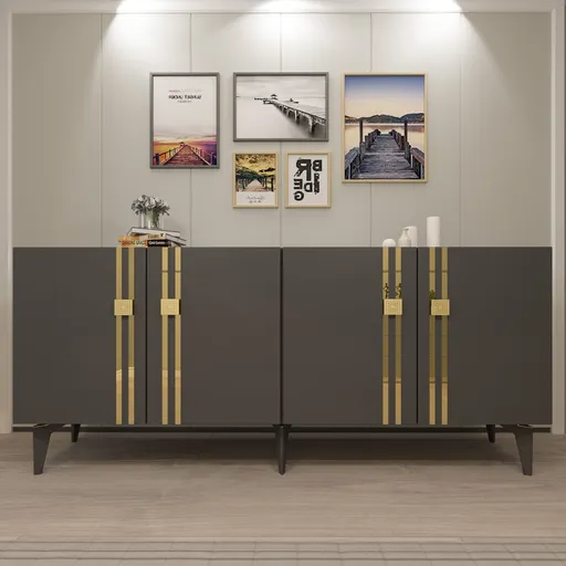 Consola, Hanah Home, Bahar KB150, 150x80x35 cm, Antracit