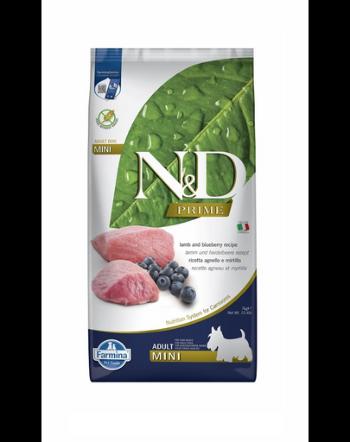 FARMINA N&amp;D Adult Mini Lamb&amp;Blueberry hrana uscata caini adulti de talie mica, miel si afine 7 kg