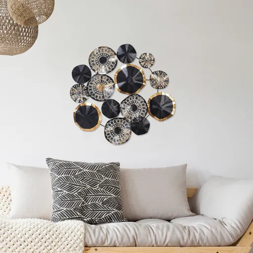 Decoratiune de perete, Hypnosis, Dimensiune: 80 x 10 x 80 cm, Multicolor