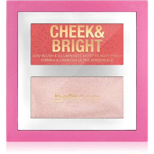 bellaoggi Cheek & Bright blush pentru iluminare culoare Posh Rose 5 g
