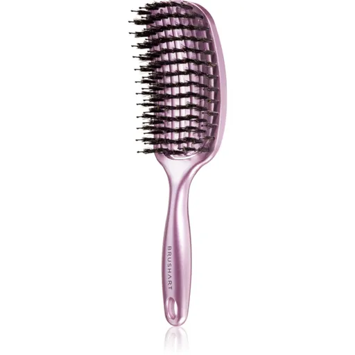 BrushArt Hair Vent blowdry hairbrush with boar bristles perie de par cu peri de nailon și de mistreț Medium 1 buc