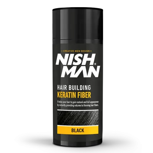 Pudra Fiber pentru parul Rar Nish Man Negru