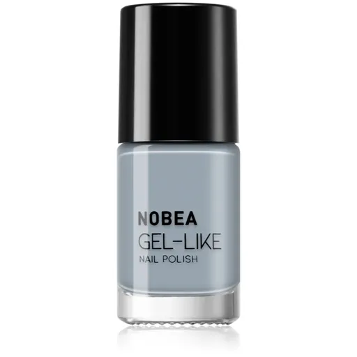 NOBEA Day-to-Day Gel-like Nail Polish lac de unghii cu efect de gel culoare Cloudy grey #N10 6 ml