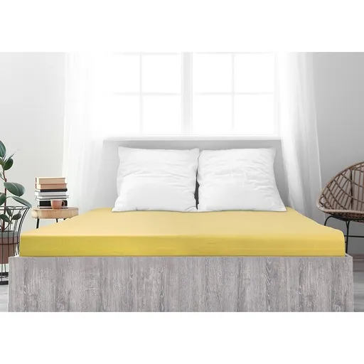 Cearșaf de pat jersey 4Home Ideal galben, galben, 180 x 200 cm