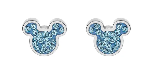 Disney Cercei sferici fermecători din oțel cu zirconi Mickey Mouse E600178RQL-B.CS