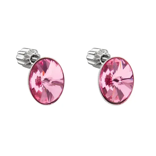 Evolution Group - Pavona Cercei stud roz cu cristale Swarovski 31274.3 rose