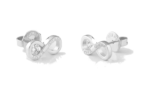 Guess Cercei frumoși din oțel Infinit Studs Party JUBE02182JWRHT/U