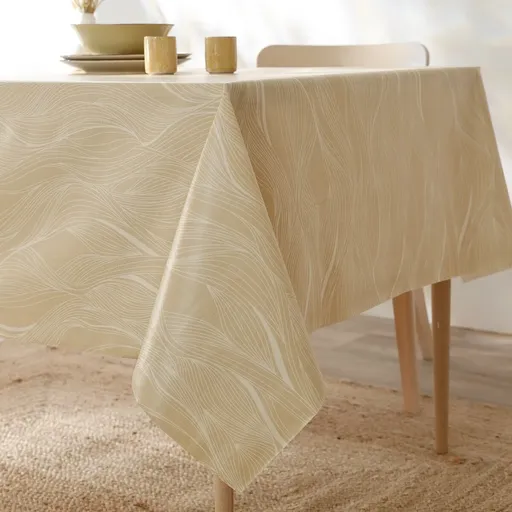 Față de masă cerată cu imprimeu cu valuri