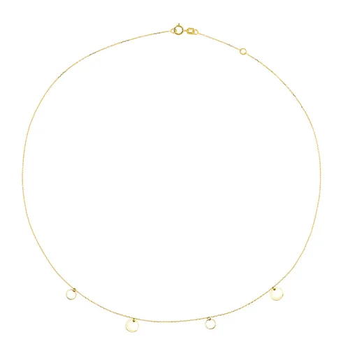 Cutie Jewellery Colier minimalist și rafinat din aur galben Z0100-40-X-1