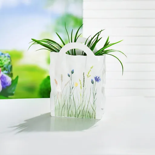 Ghiveci decorativ Geantă cu flori