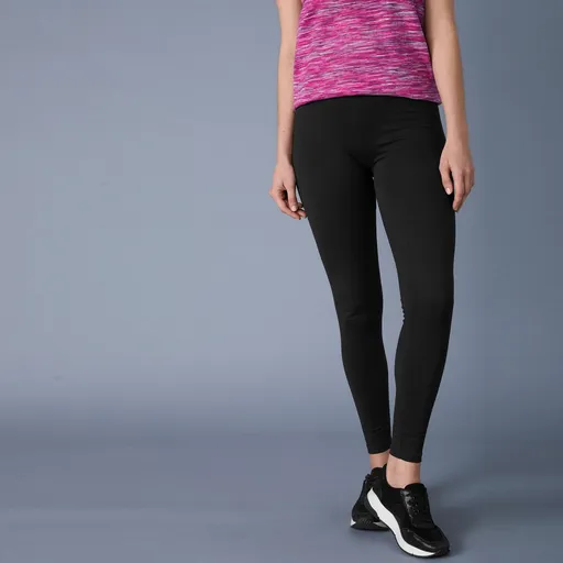 Colanți simpli, lungi, din jerseu elastic, confecționați din bumbac organic ecologic