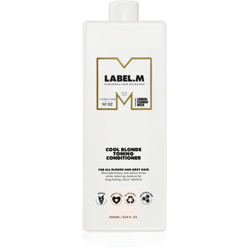 label.m Cool Blonde Conditioner balsam hidratant neutralizeaza tonurile de galben 1000 ml