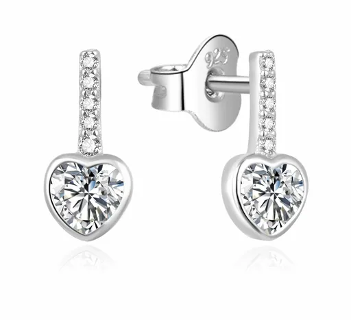 Beneto Cercei fermecători inimi din argint AGUP929L