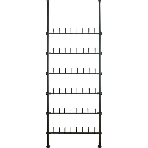 Wenko Cuier telescopic pentru 48 perechi depantofi Herkules Shoes, negru
