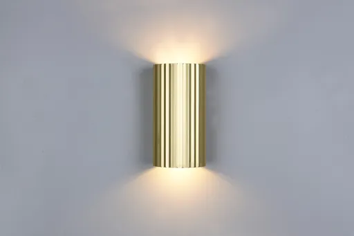 Aplica de perete Soka, TRIO, 9.5x8.5x18 cm, 10W, 2x GU10, metal, auriu