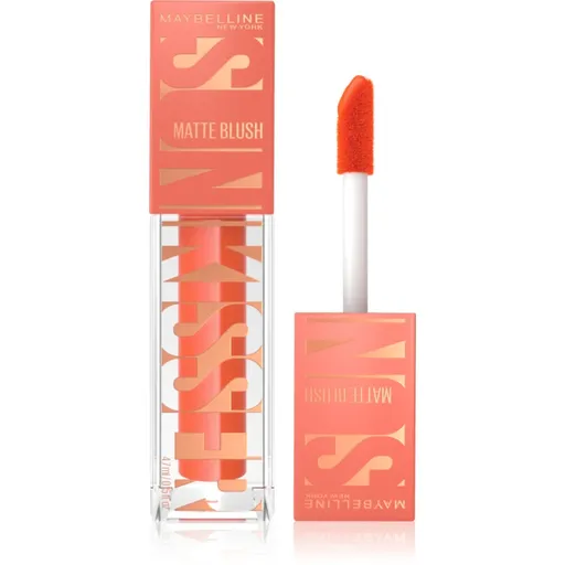 MAYBELLINE NEW YORK Sunkisser Matte fard de obraz lichid cu efect matifiant culoare 34 Peachy Quench 4.7 ml