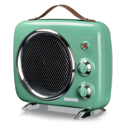 Aeroterma Ariete VINTAGE 0808/04, 2000W, 2 trepte, Indicator de putere, Temperatura reglabila, Verde