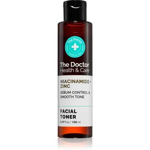 The Doctor Niacinamide + Zinc Sebum Control & Smooth Tone tonic pentru curățare, cu efect de matifiere 150 ml
