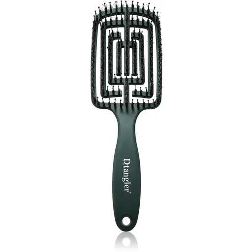 Dtangler Dry Blow, Glow And Go perie pătrată pentru uscarea părului culoare Emerald Green 1 buc