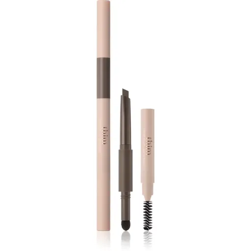 thim Artist Touch Brow Duo creion dermatograf cu două capete pentru sprâncene cu pensula culoare 02 Natural Brown 0.6 g