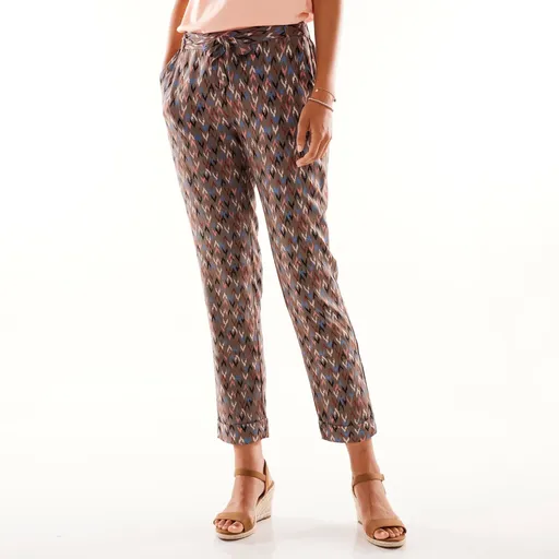 Pantaloni 7/8 cu imprimeu grafic