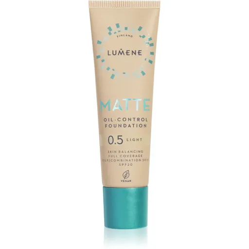 Lumene Matte Oil-Control machiaj cu efect matifiant SPF 20 culoare 0,5 Fair Nude / Light 30 ml
