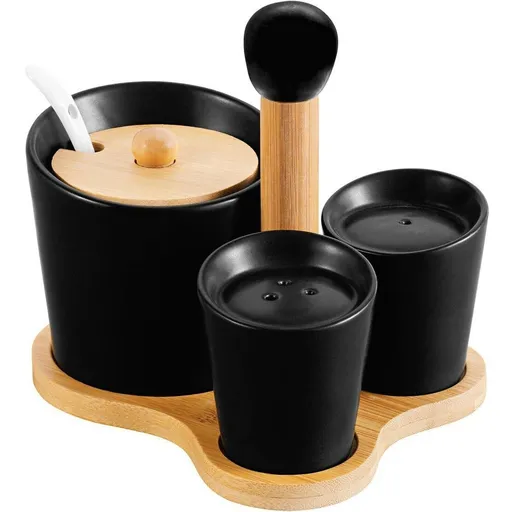 Set de condimente Florina Adria, negru, negru
